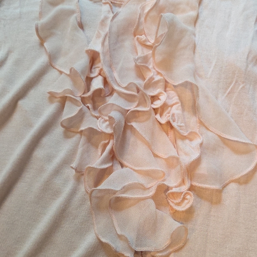 Express Pink Ruffled Tank Top - Picture 2 of 6